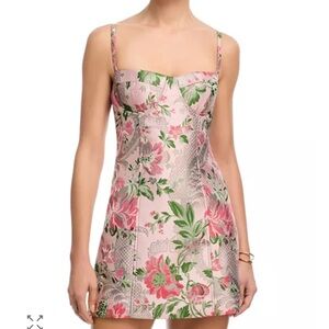 Cara Cara Claudine Mini Dress Pink Flower